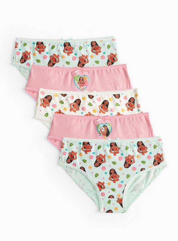 Disney Moana Graphic Briefs 5 Pack 5-6 years